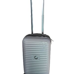 Slightly Used Delsey Trunk Silver Hardshell Carry-On Luggage